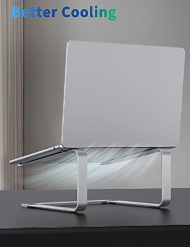 Silver metal laptop desk riser 17.3 — photo 5