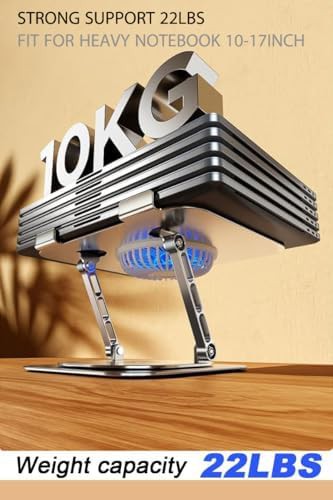 Rotating metal stand with cooling fan — photo 4