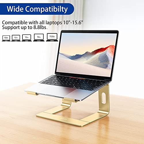 Gold aluminum detachable ergonomic laptop stand — photo 3
