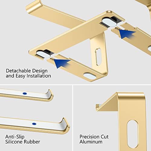 Gold aluminum detachable ergonomic laptop stand — photo 5