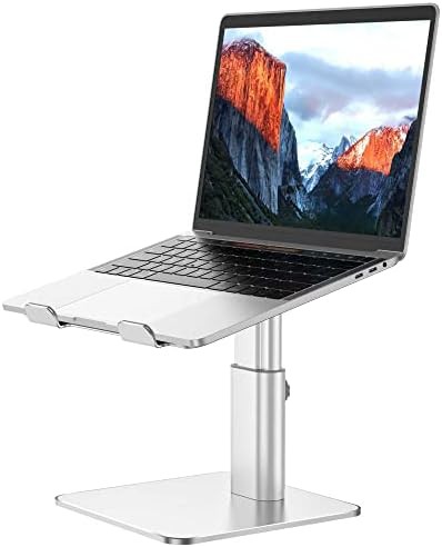 Silver adjustable notebook riser for 15.6