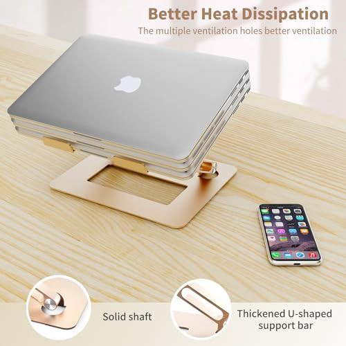 Gold Aluminum Handy Laptop Riser 17.3 — photo 5