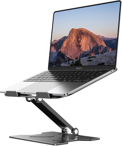 Adjustable portable metal foldable laptop stand