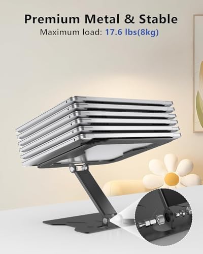 Adjustable portable metal foldable laptop stand — photo 5