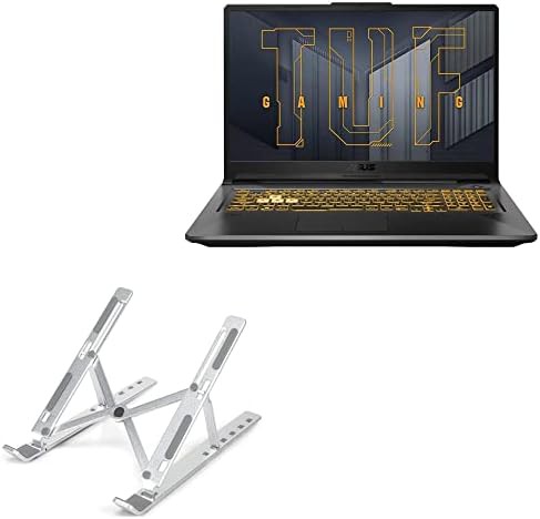 Compact silver folding stand for ASUS TUF F17