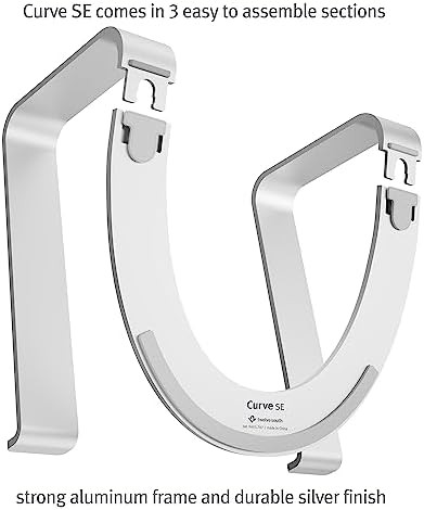 Silver Aluminum Ergonomic Curve Laptop Stand — photo 4