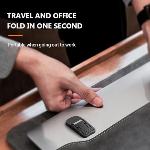 Silver Metal Mini Foldable Laptop Riser Pair — photo 3