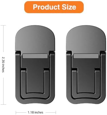 Black Zinc Alloy Mini Foldable Keyboard Risers — photo 5
