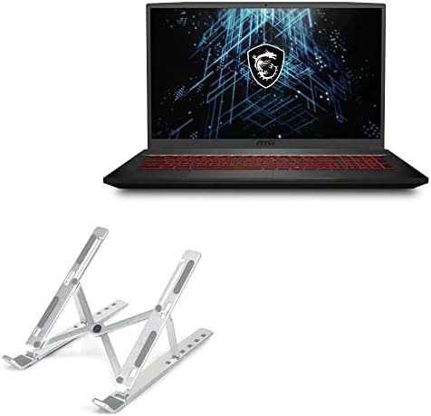 Metallic silver gaming riser for MSI Katana