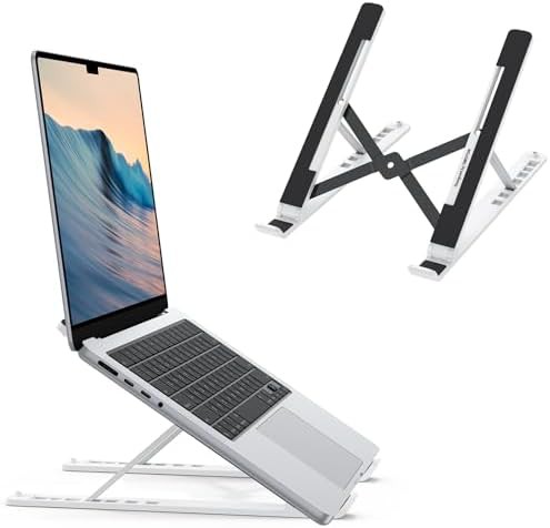 Portable ABS adjustable computer stand