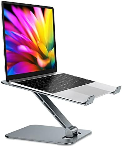Metallic Foldable Laptop Riser Holder