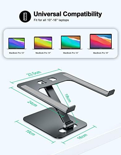 Metallic Foldable Laptop Riser Holder — photo 5