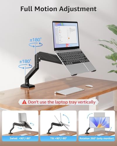 Aluminum Monitor and Laptop Desk Mount Arm — photo 3