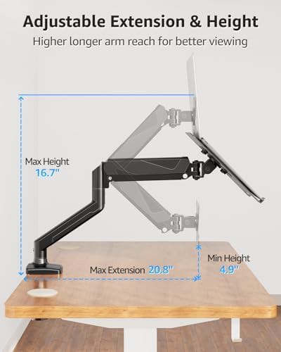 Aluminum Monitor and Laptop Desk Mount Arm — photo 4