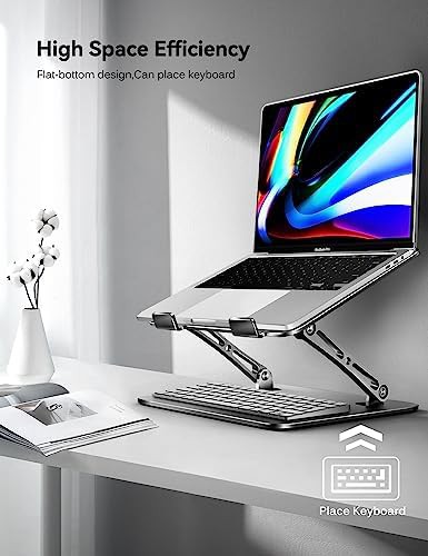 Black rotating base laptop riser — photo 5