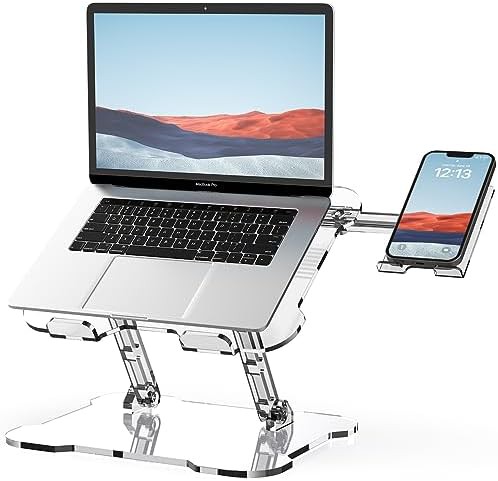 White Acrylic Stand with Phone Holder
