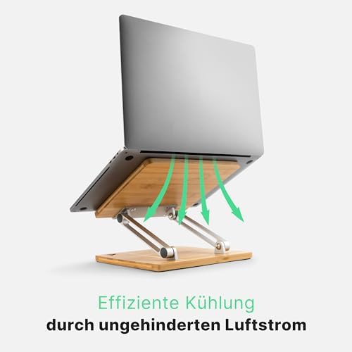 Bamboo Wooden Ergonomic Universal Laptop Riser — photo 5