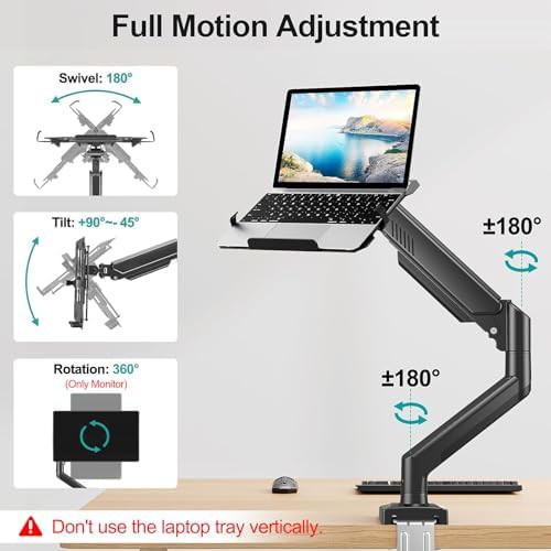 Aluminum riser desk arm mount — photo 3