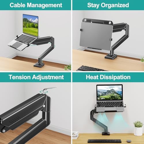 Aluminum riser desk arm mount — photo 4