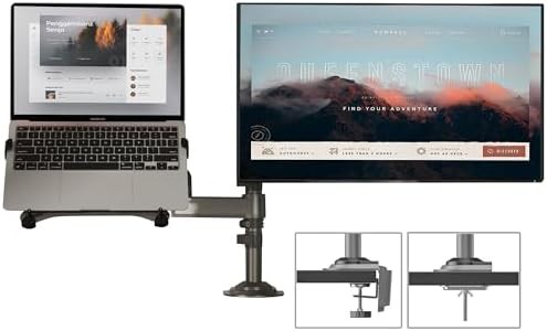 Dual Arm Monitor and Laptop Mount 17 — photo 4