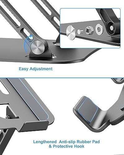 Aluminum Foldable Black Laptop Riser 16 — photo 3