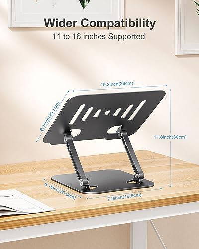 Aluminum Foldable Black Laptop Riser 16 — photo 4