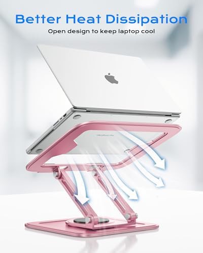 Rotating base portable computer stand for desk — photo 4