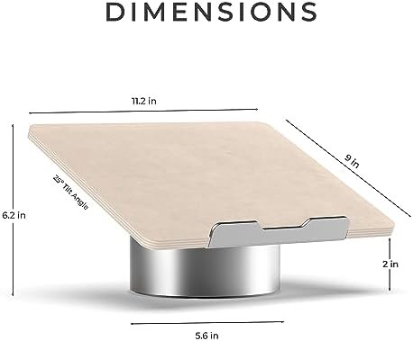 Maple Wood and Aluminum Desktop Riser — photo 3