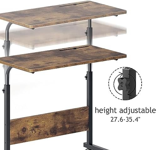 Retro metal rolling desk with adjustable height — photo 5