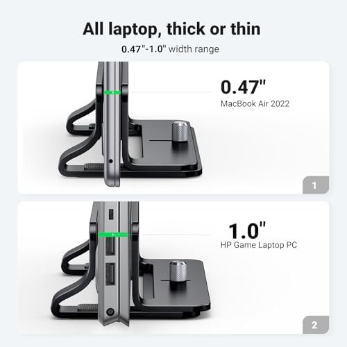 Black aluminum vertical gaming stand — photo 3