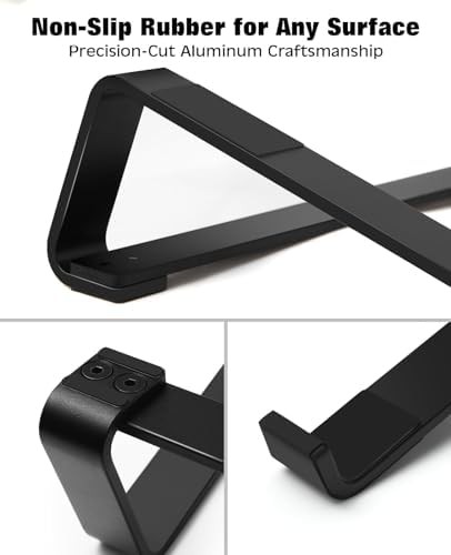 Ventilated Aluminum Ergonomic Laptop Riser — photo 3