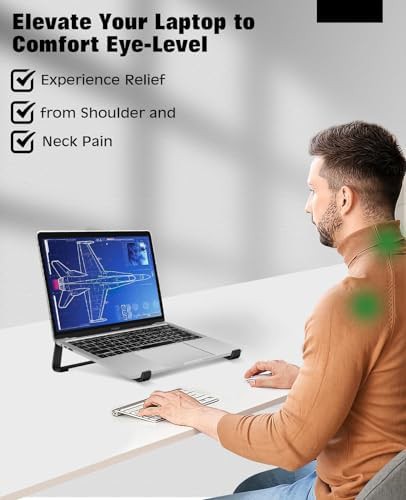 Ventilated Aluminum Ergonomic Laptop Riser — photo 5