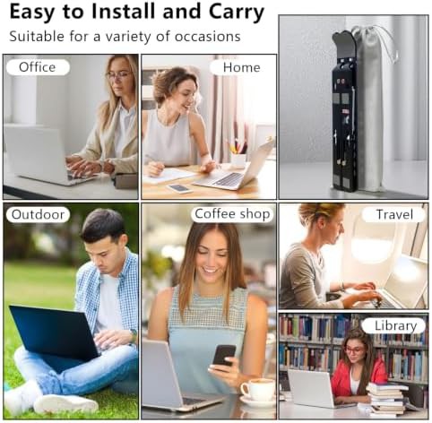 Black aluminum foldable portable laptop riser — photo 3