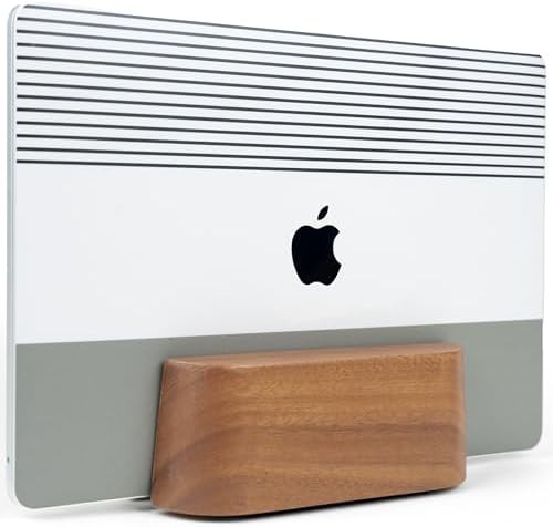 Solid Walnut Vertical Laptop Holder