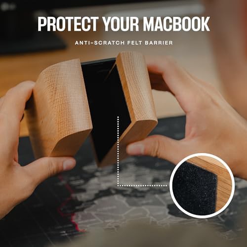 Solid Walnut Vertical Laptop Holder — photo 4