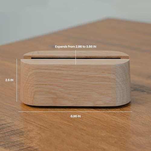 Solid Oak Vertical Laptop Dock — photo 3