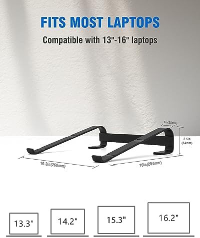 Ventilated aluminum black stand — photo 4