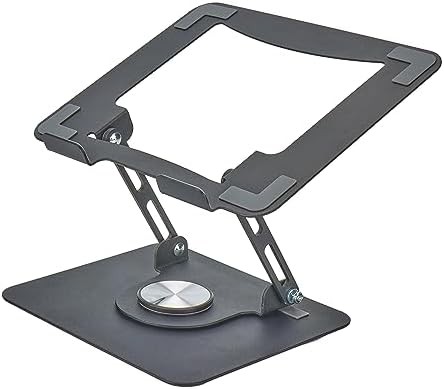 Black Swivel Laptop Riser with 360 Rotation — photo 4