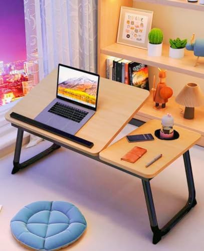 Foldable lap desk with integrated cup holder — photo 3