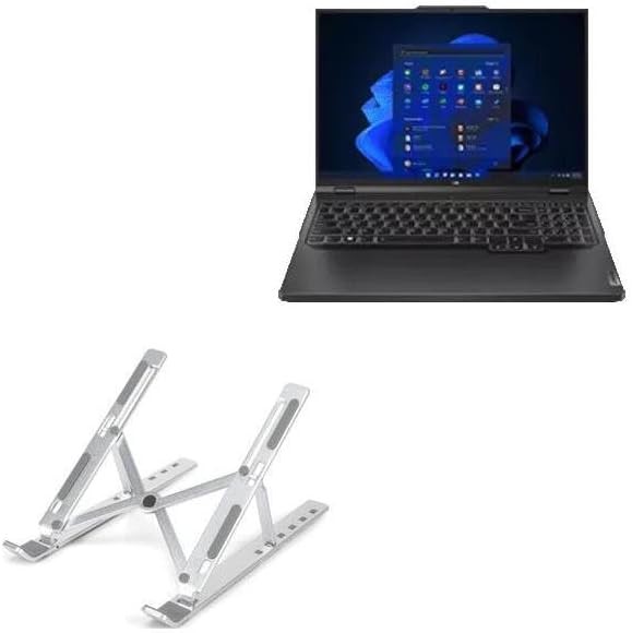 Portable metallic silver riser for Lenovo Legion Pro