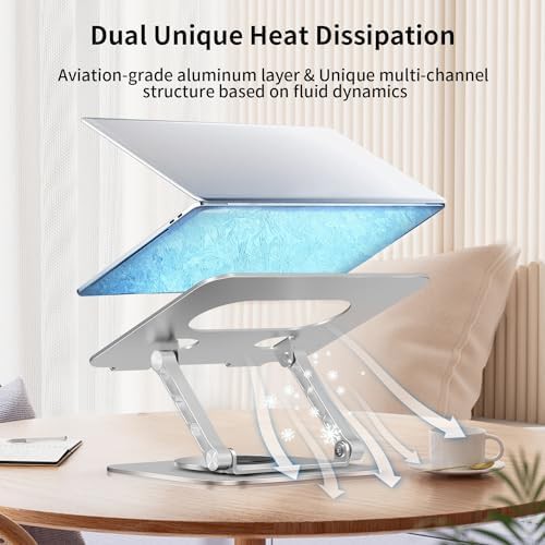 Rotating aviation grade aluminum laptop stand — photo 5