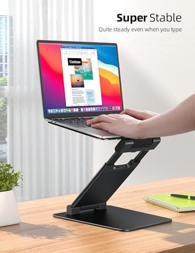 Pull-out height adjustable laptop stand for desk — photo 4