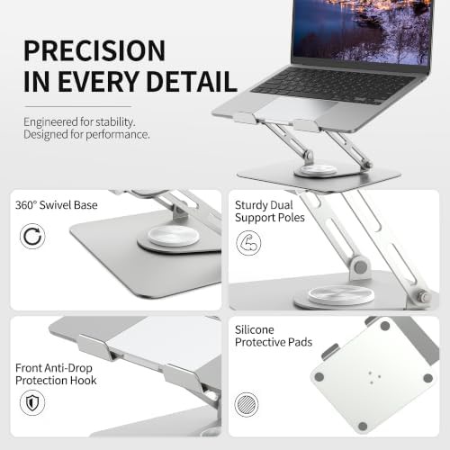 Rotating Multi Angle Metal Laptop Stand — photo 4