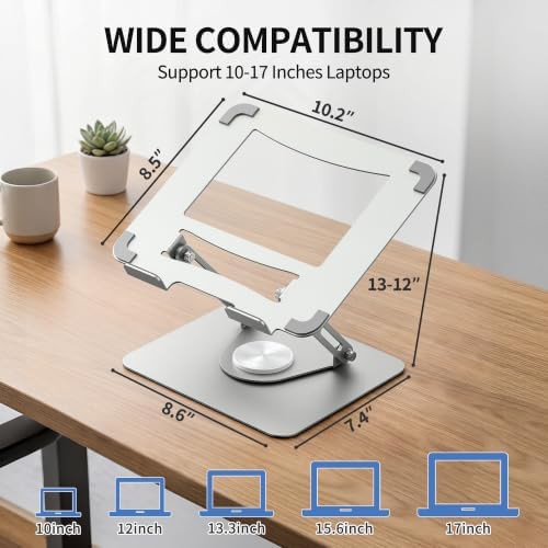 Rotating Multi Angle Metal Laptop Stand — photo 5