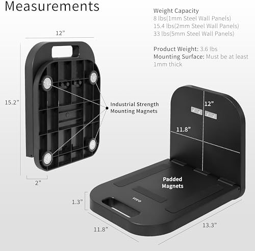 Black magnetic portable laptop workstation — photo 3