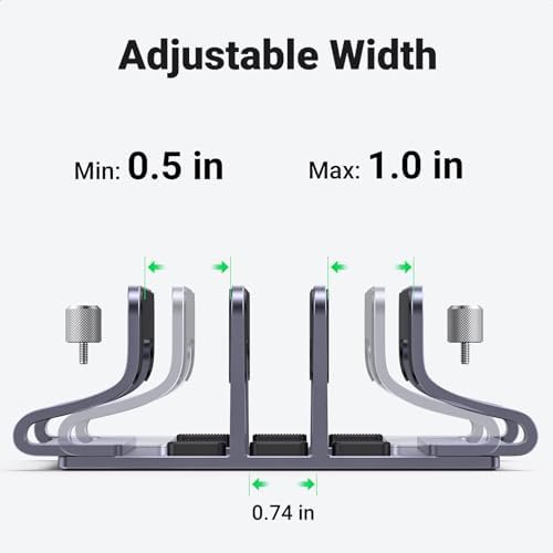Three Slot Vertical Laptop Holder Space Gray — photo 4