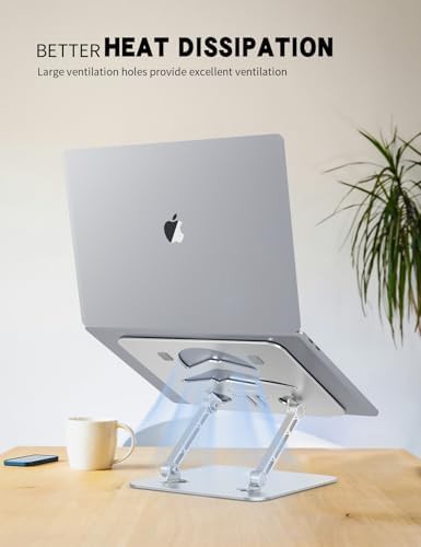 Silver Z-Shaped Aluminum Foldable Laptop Stand — photo 4
