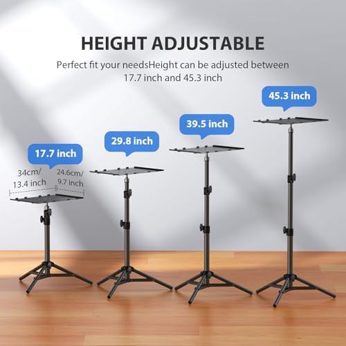 Portable metal foldable projector and laptop tripod stand — photo 4