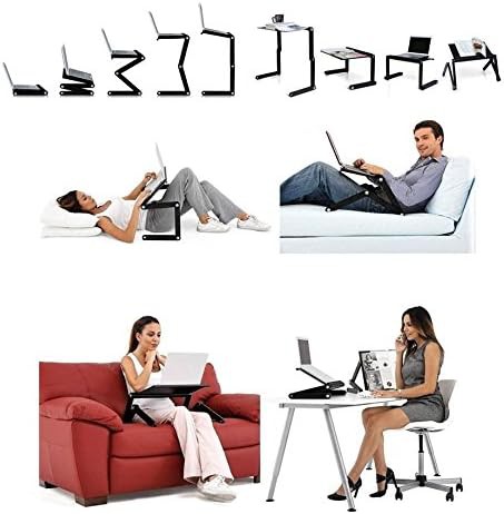 Adjustable Aluminum Lap Desk with Mouse Pad — photo 4