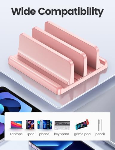 Pink vertical dual slot laptop holder — photo 5
